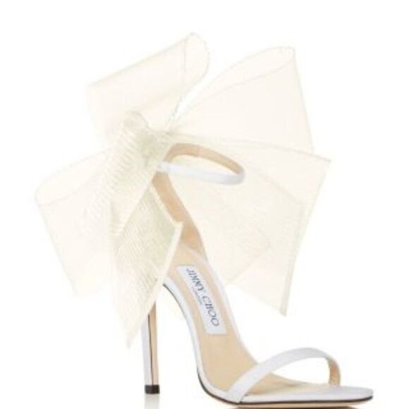 Jimmy Choo Aveline 100 High Heel Sandals in Latte 40.5 (US 10.5) (Note) - Picture 1 of 3